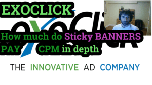 Exoclick Sticky banner CPM
