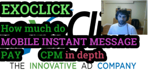 Exoclick Instant message CPM